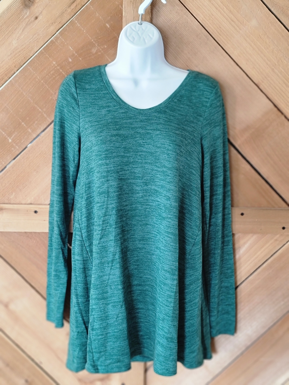 Isabel Maternity by Ingrid & Isabel Teal Green Long Sleeve Swing Top